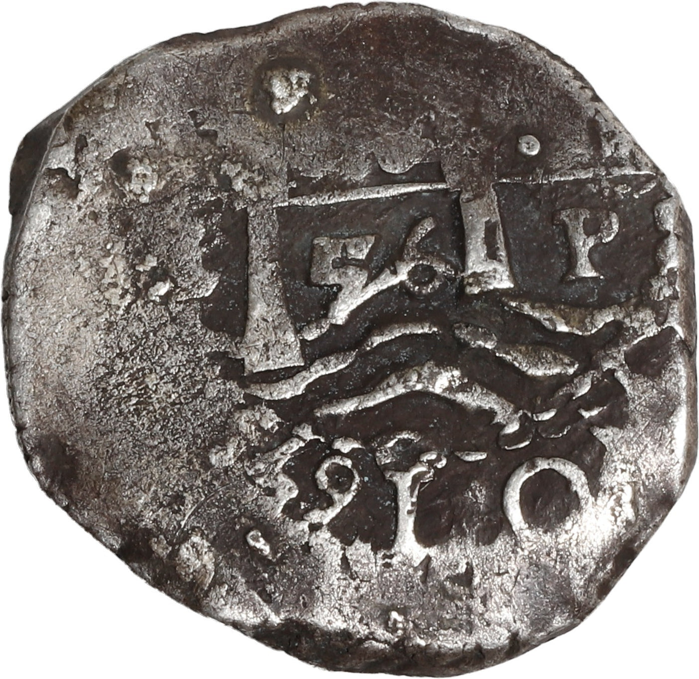BOLIVIA, Potosí, cob 1 real, 1656 E.
