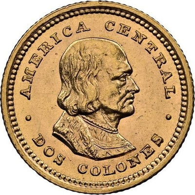 COSTA RICA (struck at Philadelphia Mint) Gold 2 Colones 1916 NGC MS 64 KM-139