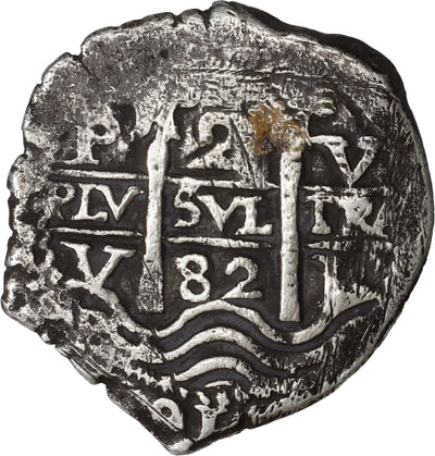 BOLIVIA, Potosí, cob 2 reales, 1682 V.