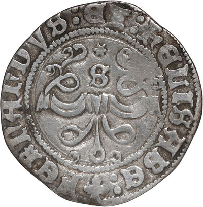 SPAIN, Seville, ½ real, Ferdinand-Isabel, assayer * below S under yoke