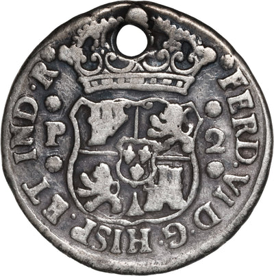 GUATEMALA, Guatemala City, pillar 2 reales, Ferdinand VI, 1759 P.
