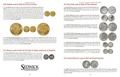 Sedwick Auction 38 Nov. 13-15, 2025 Catalog - U.S., World, & Shipwreck Coins
