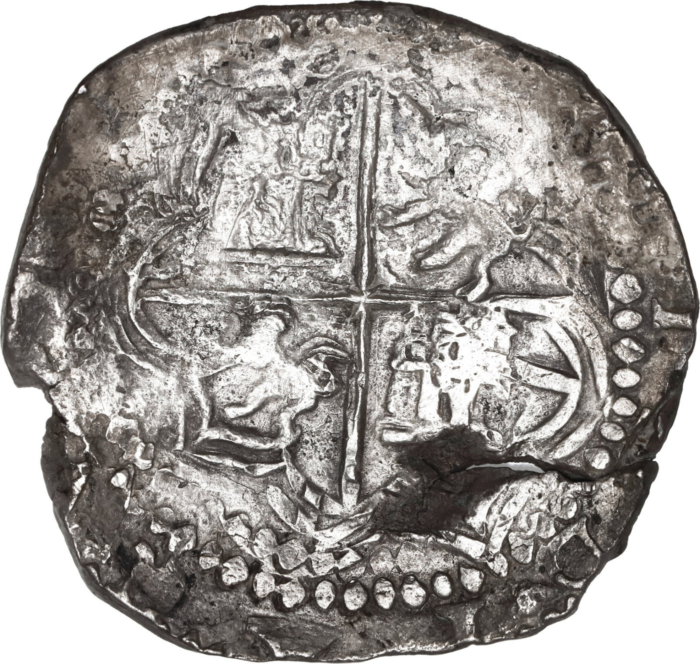 BOLIVIA, Potosí, cob 8 reales, Philip III, assayer B, rare.