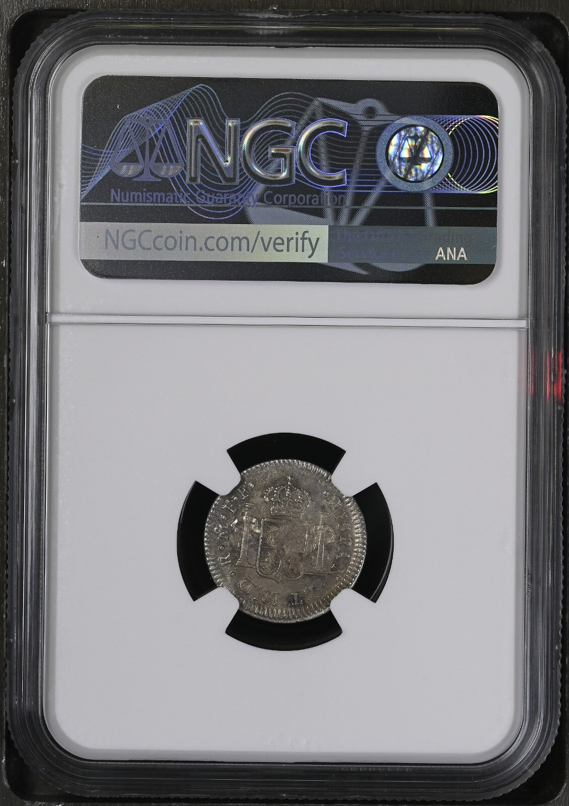 El Cazador Shipwreck (1784) Mexico Silver Bust 1/2 Real 1783 FF NGC AU Details
