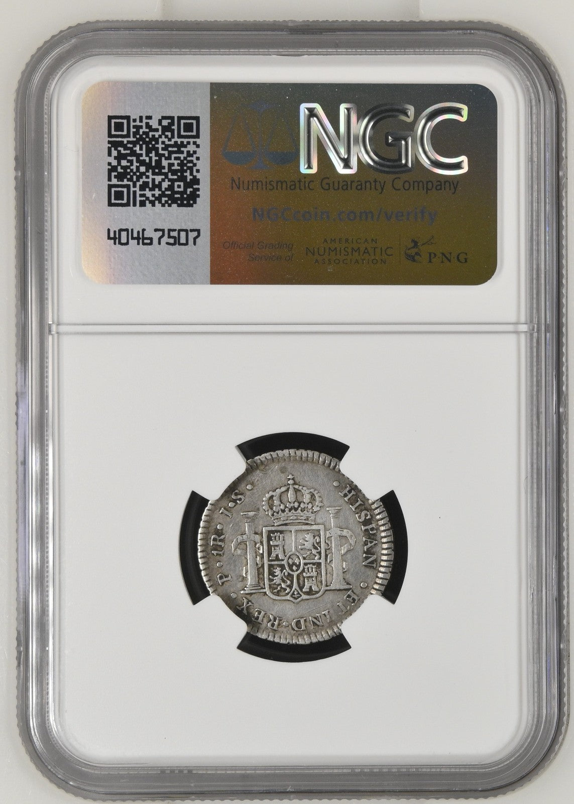 COLOMBIA, Popayán, bust 1 real, Charles III, 1772 J•S, NGC VF details / cleaned