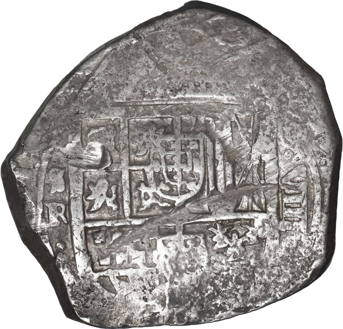 SPAIN, Seville, cob 8 reales, Philip IV, assayer R.