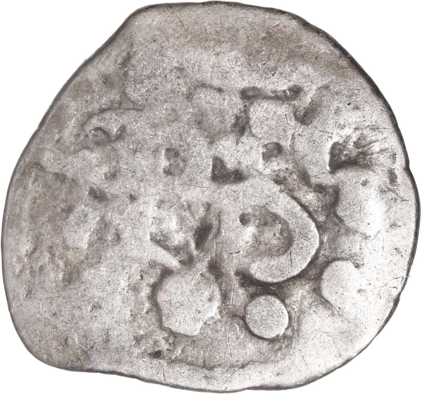 MEXICO, Mexico City, cob ½ real, Philip III, assayer F to right, •-fleur-•