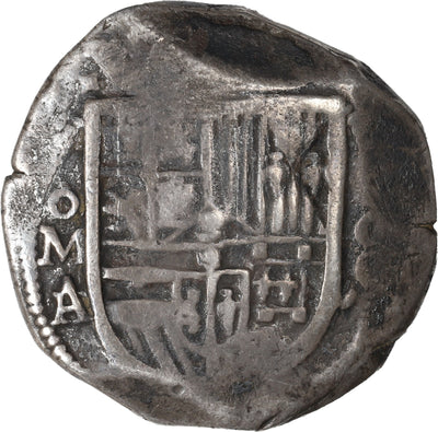 MEXICO, Mexico City, cob 8 reales, Philip III, assayer A/F (1608-9), rare.