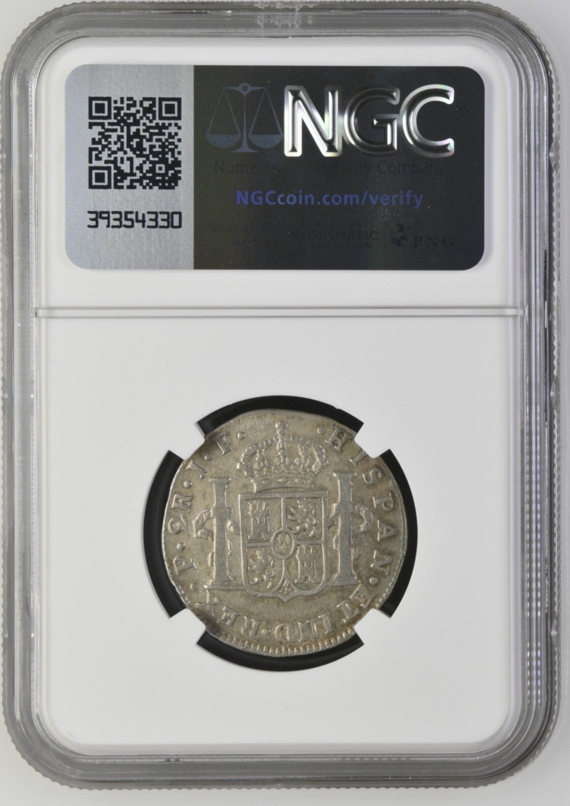 COLOMBIA, Popayán, bust 2 reales, Ferdinand VII (bust of Charles IV), 1810 JF