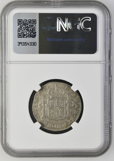 COLOMBIA, Popayán, bust 2 reales, Ferdinand VII (bust of Charles IV), 1810 JF