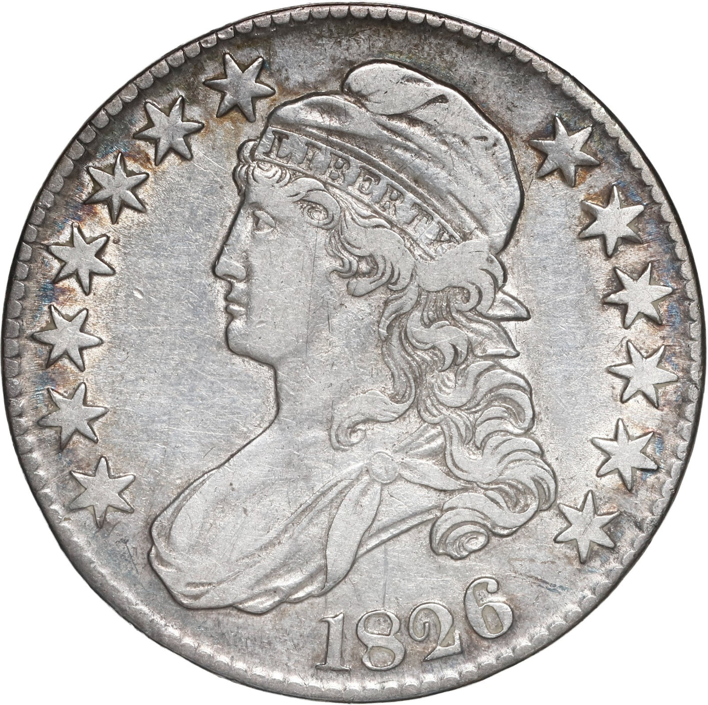 UNITED STATES, Philadelphia mint, Capped Bust half dollar, 1826, Lettered Edge.
