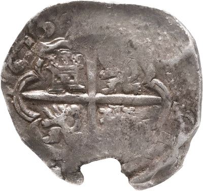 SPAIN, Seville, cob 4 reales, 1613 V, ANACS VF 20.