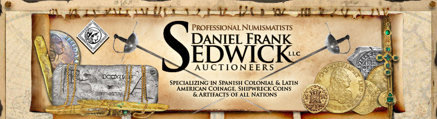 Professional Auctioneers and Numismatists specializing in Spanish Colonial and Latin American Coinage, Shipwreck Coins and Artifacts of all Nations. Gold Cobs 1715 Fleet and Atocha.
