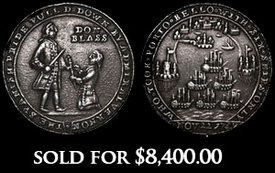 Great Britain, cast small silver Admiral Vernon medal, 1739, Vernon and Lezo / Porto Bello, rare, ex-Adams